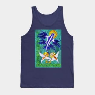 Glaucus Sea Slug stained glass Tank Top